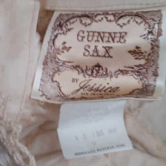 Gunne Sax cream hippy boho wedding dress rare - Picture 8 of 8